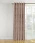 Coffee color polyester fabric for custom curtains in orange texture design